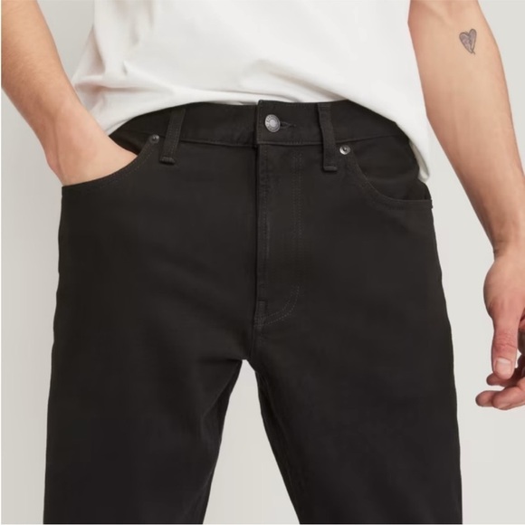 Everlane The Slim 4 Way Stretch Organic Jean Uniform Black - Picture 3 of 10